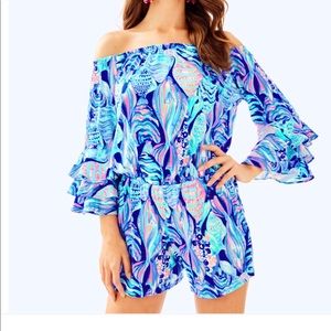 NWT Lilly Pulitzer Calla Romper. Medium
